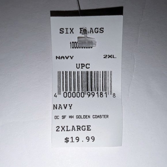 Six Flags Fiesta Texas Wonder Woman Golden Lasso Coaster Navy T Shirt 2XL NWT - Picture 4 of 5